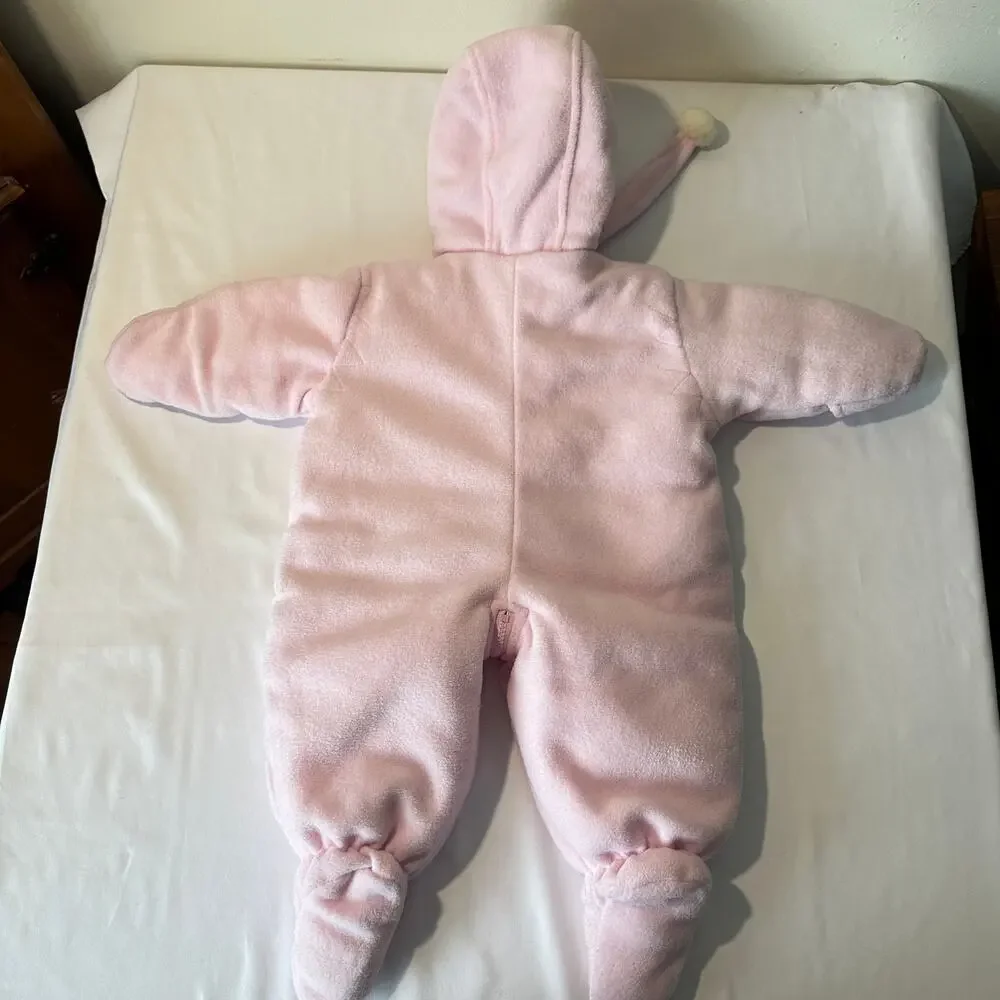 Baby B'gosh Inuit Arctic Fisherman Thick Winter Hooded Snow Bunting Sz 0-6 mo